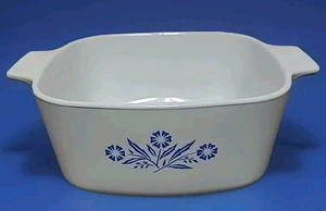 VTG Corning Ware Blue Cornflower 1.5 Quart Casserole Dish Pan Bowl P-1 1/2-B USA - Picture 1 of 8