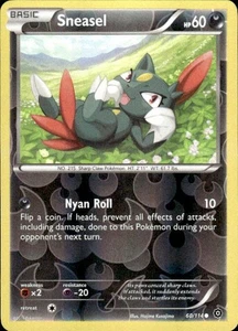 Pokemon Reverse Holo Sneasel XY - Steam Siege 60/114 LP - Picture 1 of 2