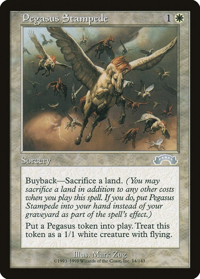 MTG Magic the Gathering Pegasus Stampede (14/143) Exodus MP - Image 1 of 1