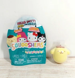 Hello Kitty And Friends POMPOMPURIN Squooshems Squishmallows Jazwares Open Bag - Picture 1 of 7