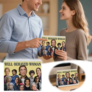 2026 Gut erzogene Frauenkalender 11 x 8,5" Feministischer Kalender 2026 Feministischer Kaufmann - Bild 1 von 7