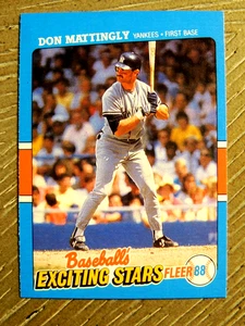 DON MATTINGLY 1988 FLEER BASEBALL's EXCITING STARS CARD #25 YANKEES LEGEND - Bild 1 von 1