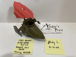 Star Wars: Rotj 1983 Kenner Desert Sail Skiff Mini Rig 100% Original Fahrzeug - Bild 1 von 9