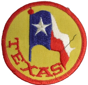 Vintage Texas Patch Embroidered Lone Star State Flag - Picture 1 of 2
