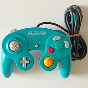 GC Controller Emerald Blue Gamecube Nintendo Game Cube Pad Official JAPAN JP - Picture 1 of 11