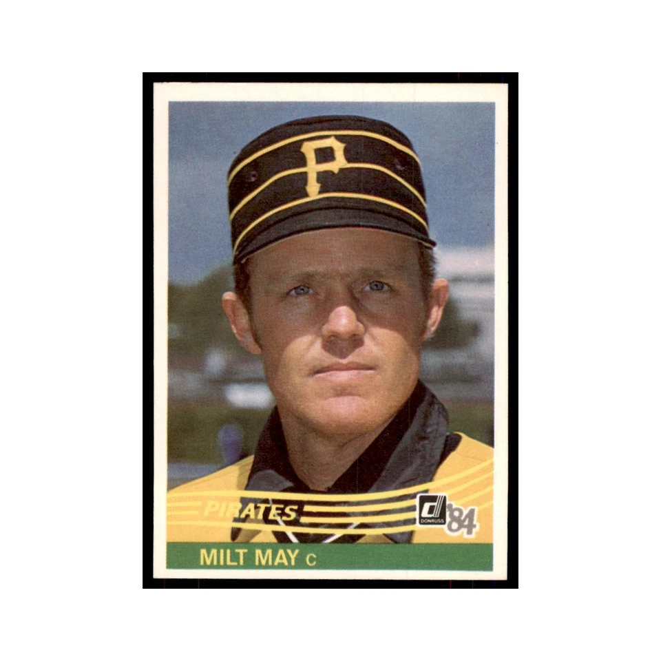 Milt May 1984 Donruss #386 Pittsburgh Pirates Baseball Card NM - Image 1 of 3