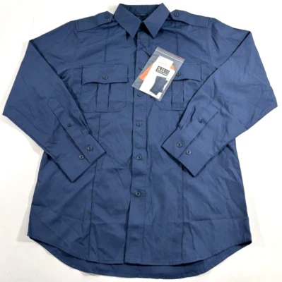 X-LARGE TALL 5.11 TACTICAL MENS CLASS A PDU LONG SLEEVE SHIRT 72081 FRENCH BLUE - Image 1 of 3