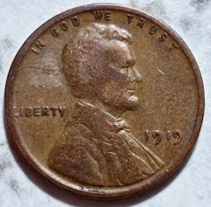 1919 P Wheat Penny 1013 - Picture 1 of 2