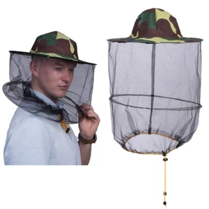 2 Pack Bee Keeper Net Hat, Camo Beekeeper Beekeeping Hat with Veil, Mosquito Ins - Picture 1 of 7