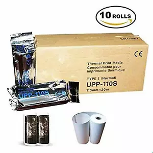 UPP-110S Thermal Print Media (10 Rolls) Thermal Paper 110mm x 20m for Sony - Picture 1 of 7