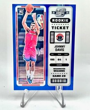 2022-23 PANINI CONTENDERS OPTIC JOHNNY DAVIS BLUE  ROOKIE CARD SP 13/99 WIZARDS