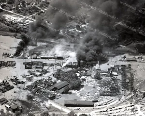 Negativo original 4x5 Kansas City Flood Fire Disaster 1951 - Imagen 1 de 1
