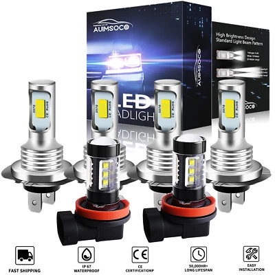 For Hyundai Genesis Coupe 2013-2016 Combo LED Headlight Hi/Low + Fog Light Bulbs - Image 1 of 4