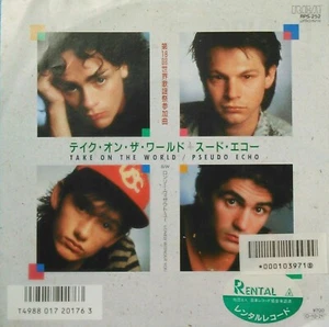 Pseudo Echo – Take On The World (RCA, 1987) 7" vinyl P/S single VG/VG Japan - Imagen 1 de 4