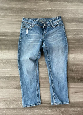 Delia’s Taylor Cropped Capri Jeans Size 1 Embroidered Juniors - Image 1 of 4