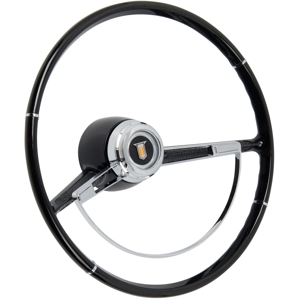 American Retro 15" Steering Wheel w/ Horn Button for 1966 Deluxe Chevy C10 Truck - Image 1 of 4