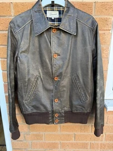 LEVIS Strauss vintage 1960s lvc workwear leather jacket Americana rock n roll - Picture 1 of 4