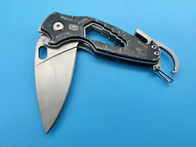 USED True Utility Folding Pocket Multi Tool Screwdriver Bottle Opener Black a - Image 1 of 4