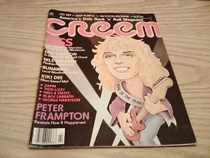 VINTAGE Creem Magazine February 1977 Peter Frampton KISS Led Zep EX. - Picture 1 of 1