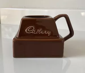 Vintage CADBURY'S CHOCOLATE Square Slab MUG Ceramic 1009442 Retro - Picture 1 of 5