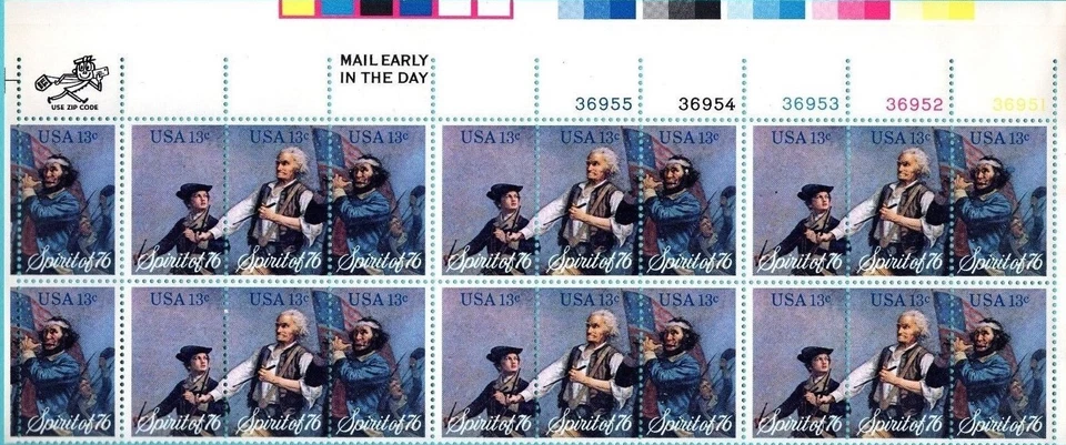 1 #1629-31  .13 SPIRIT OF '76 PB OF 20. BIN $3.95. - Image 1 of 1