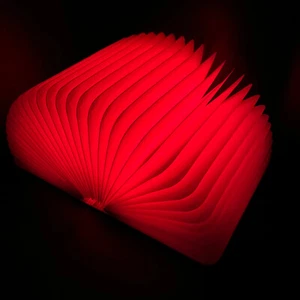 LED Color Changing Night Light - Folding Book With Magnetic Cover - Picture 1 of 12