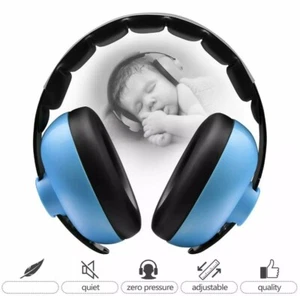 BBTKCARE Noise Cancelling Mini Earmuffs for Children BLUE BB8609 (NEW) - Picture 1 of 3