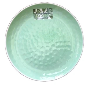 4 x Tommy Bahama hellgrün Melamin Speiseteller Aquarell Sommer Neu mit Etikett - Bild 1 von 4