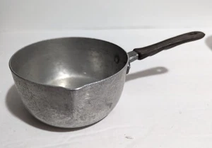 Vtg Aluminum 1950s MCM Small Milk Warming Pan - Made in Italy - Italian Kitchen - Picture 1 of 10