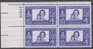 US. 1152. 4c. Mother and Daughter, American Woman Issue. PB4. MNH. 1960 - Picture 1 of 2