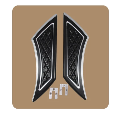 Tableros de piso de driver Eddie Trotta corte platino, cromados Foto 1 de 1