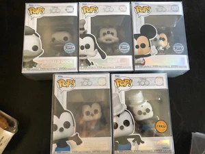 Funko. Pop! Vinyl. 100th Anniv. Mickey Mouse, Donald Duck, Oswald Chase, Pluto - Picture 1 of 5