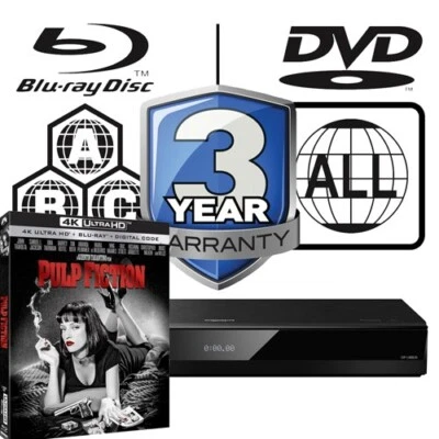 Panasonic Blu-ray Player DP-UB820 All Zone Code Free MultiRegion 4K Pulp Fiction - Bild 1 von 4