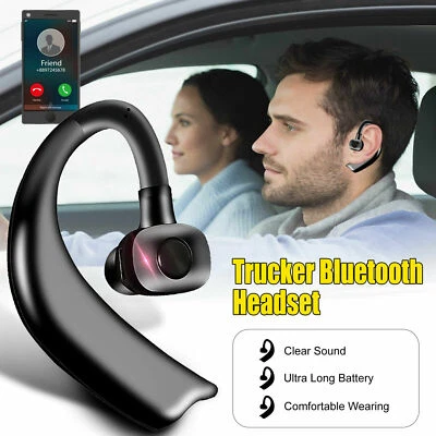 Earpiece Wireless Headset Noise Cancelling Driving Trucker Earbuds for Bluetooth - Image 1 of 4