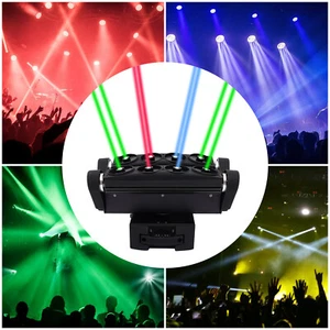 Luz láser 8 ojos cabeza móvil araña escenario RGB DJ discoteca fiesta efecto iluminación - Imagen 1 de 11
