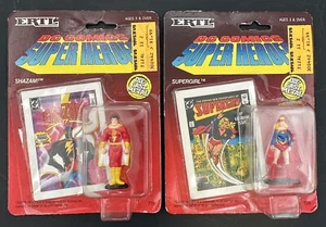 Vintage ERTL Diecast DC Comics Super Heroes Figures Shazam 719 Supergirl 729 - Picture 1 of 11