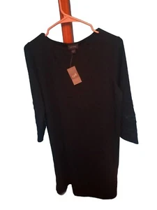 J Jill Black Dress Wearever Collection NWT Size Large - Picture 1 of 3
