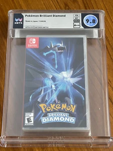 NEW 2021 SWITCH Pokemon BRILLIANT DIAMOND 1st Print WATA Graded 9.8 Y-Fold A++ - Picture 1 of 5