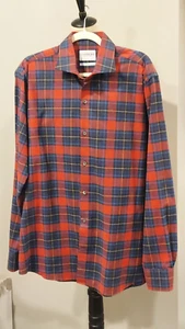 Ledbetter Reserve Collection Herren Flanellhemd rot/blau Large (16,5) - Bild 1 von 11