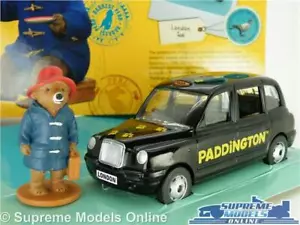 PADDINGTON BEAR FILM MODELL LONDON TAXI AUTO SCHWARZ TX4 + ABB. 1:36 CORGI CC85925 T3 - Bild 1 von 7