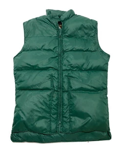 Vintage 10X Hunting Goose Down Puffer Vest Men Size Small Made in USA J5 - Picture 1 of 4