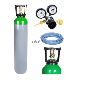 BRAND Gasflasche mit Reduzierer MIX Argon (82%)+CO2 8 Liter Schweißgas MIG/MAG 150 bar