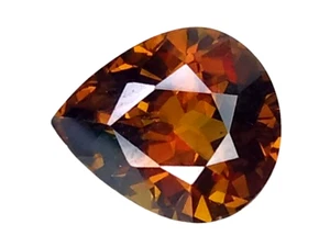 2.16cts Brown natural sphene pear shape loose gemstones see video - Picture 1 of 3