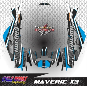 Can-am Canam Maverick X3 SEMI CUSTOM GRAPHICS KIT X4 - Picture 1 of 3