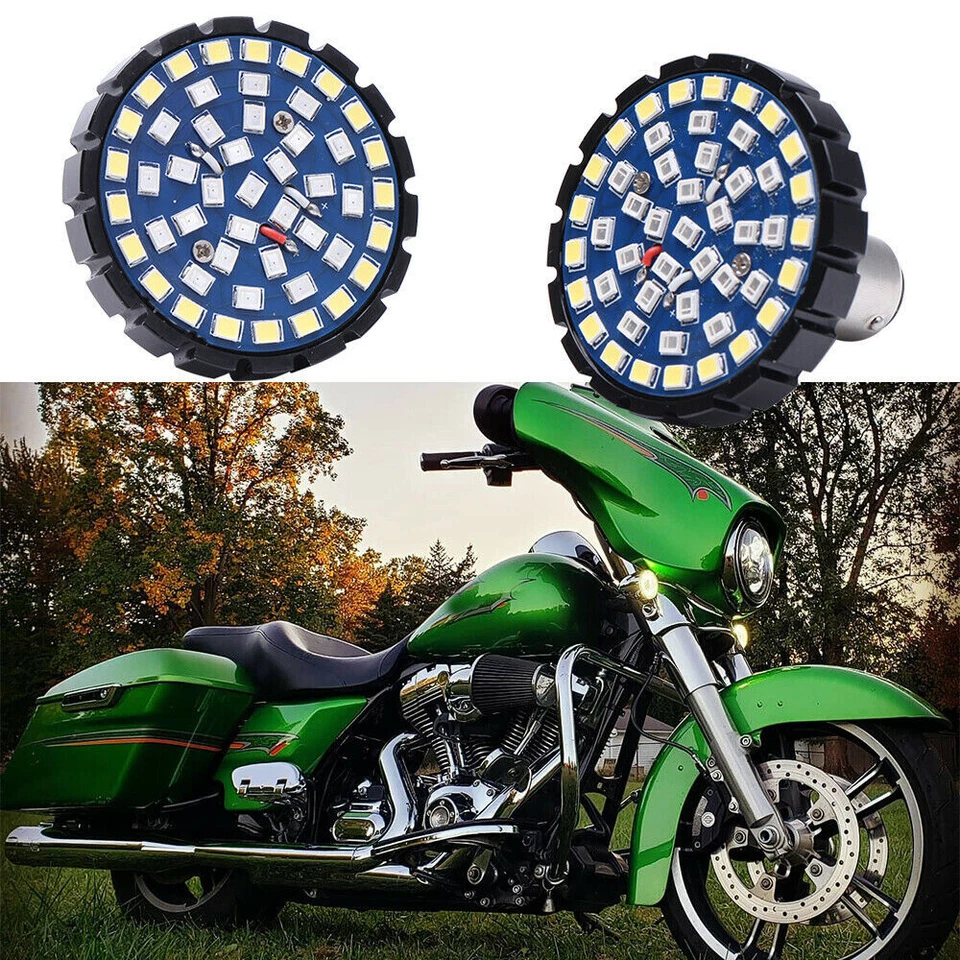 2 luces intermitentes LED 1157 para Harley Davidson Street Glide Special Foto 1 de 4