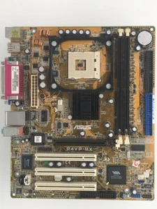 MOTHERBOARD ASUS P4VP-MX-EAYGZ, 3X PCI, 1X AGP, REV 1.00, A/V/L/4PCI/S/P,SHIE... - Picture 1 of 4