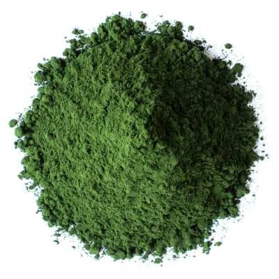 Polvo orgánico de Chlorella — sin OGM, kosher, algas verdes crudas, superalimento vegano Foto 1 de 4