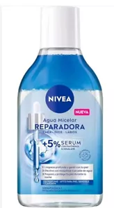 NIVEA AGUA MICELAR REPARADORA/MICELLAR WATER/400ML/SQUALANE/PATHENOL/AMINOACIDOS - Picture 1 of 8