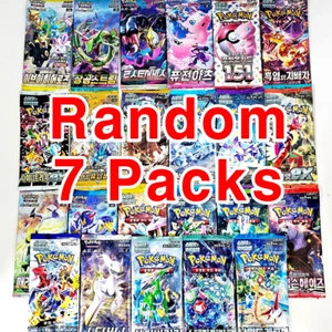 Pokemon RANDOM Booster 7 Packs(KOREAN) New Factory Sealed 151 Evolving Skies etc - Imagen 1 de 5