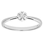 9ct White Gold Diamond Solitare Engagement Ring by Naava